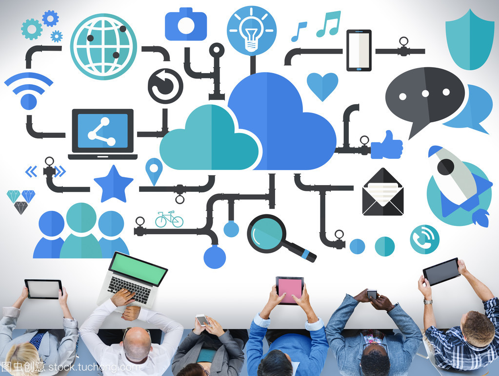 社交媒体技术连接概念与网络技术服务 构筑数字化社交生态